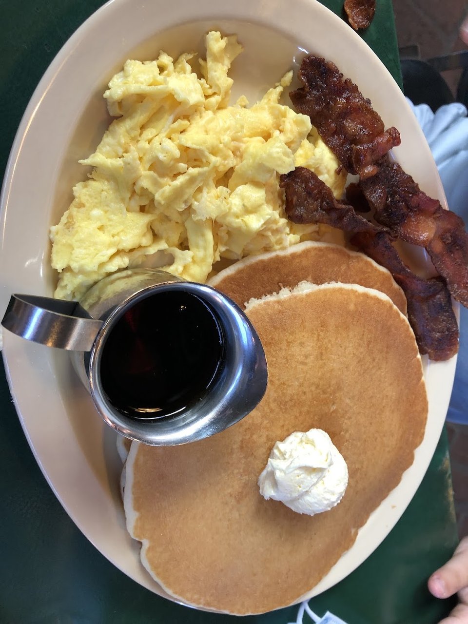 Breakfast and brunch selections on display.